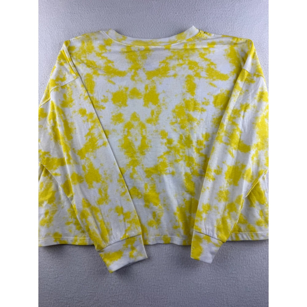 Friends TV Series Yellow Tie Dye L/S Crop Top Graphic Shirt Mens M JT24426 - Picture 6 of 6